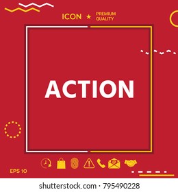 Action button symbol
