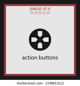 action buttons  vector icon