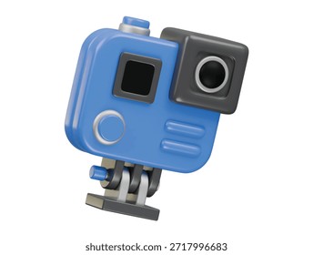 Icono de cámara de acción Ilustración 3D Render