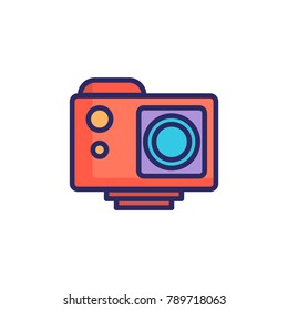 action cam icon filled outline