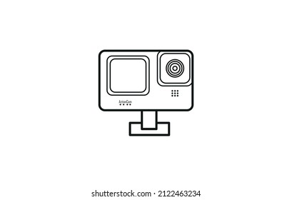 Action cam Vector design. vector illustration. Action cam icon. icon illustration. Outdoor cam icon. Modern gadgets.