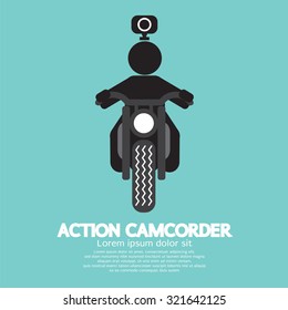 Action Camcorder Symbol Vector Illustration
