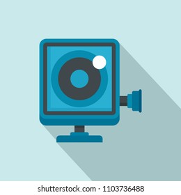 Action camera icon. Flat illustration of action camera vector icon for web design