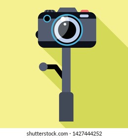 Action camera icon. Flat illustration of action camera vector icon for web design