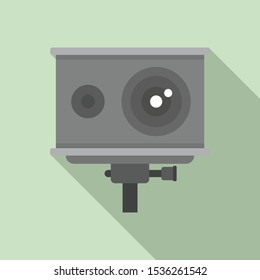 Action camera icon. Flat illustration of action camera vector icon for web design