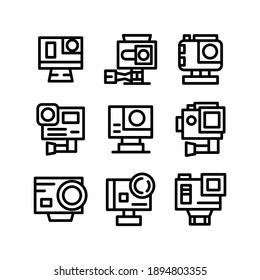 action camera icon or logo isolated sign symbol vector illustration - Collection of high quality black style vector icons
