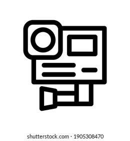 action camera icon or logo isolated sign symbol vector illustration - high quality black style vector icons
