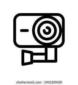action camera icon or logo isolated sign symbol vector illustration - high quality black style vector icons
