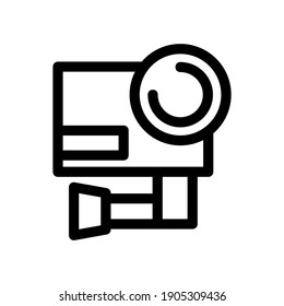 icono de cámara de acción o logotipo símbolo de signo aislado ilustración vectorial de alta calidad estilo negro iconos vectoriales
