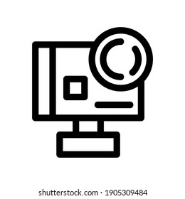action camera icon or logo isolated sign symbol vector illustration - high quality black style vector icons
