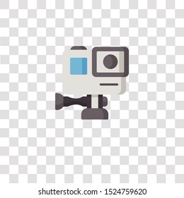 action camera icon sign and symbol. action camera color icon for website design and mobile app development. Simple Element from electronics collection for mobile concept and web apps icon.