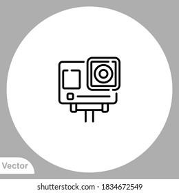 Symbol für Action-Kamera, Vektorsymbol, Symbol, Logo-Illustration für Web und Mobile