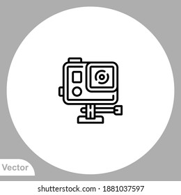 Action camera icon sign vector,Symbol, logo illustration for web and mobile