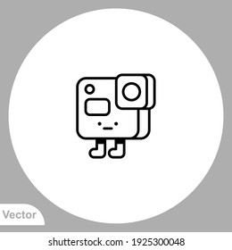 Action camera icon sign vector,Symbol, logo illustration for web and mobile
