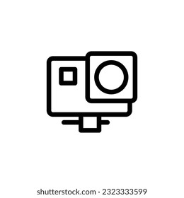 Action camera icon, simple action camera icon, vector art