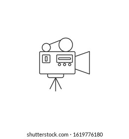 Action camera Icon vector sign isolated for graphic and web design. Camera for active sports. Ultra HD. 4K symbol template color editable on white background.