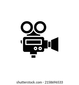 Action camera icon, video camera icon vector, camera icon. Video camera symbol. movie sign vector, video recorder icon vector stencil style isolated