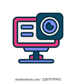 action camera icon for your website, mobile, presentation, and logo design.