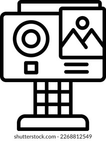 Action Camera Line Vector Icon Design