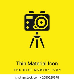 Action Camera minimal bright yellow material icon