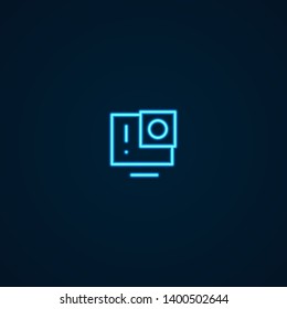 Action Camera | Neon Style Icon