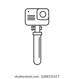 Action Camera Outline Icon for the logo and others