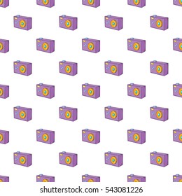 Action camera pattern. Cartoon illustration of action camera vector pattern for web