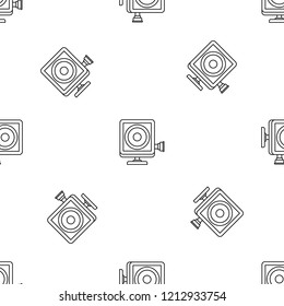 Action camera pattern seamless vector repeat geometric for any web design