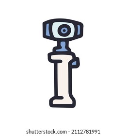 action camera steadicam color vector doodle simple icon