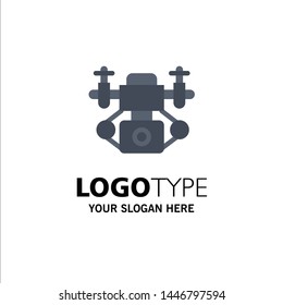 Action, Camera, Technology Business Logo Template. Flat Color