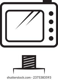 action camera with tripod thread, vector icon