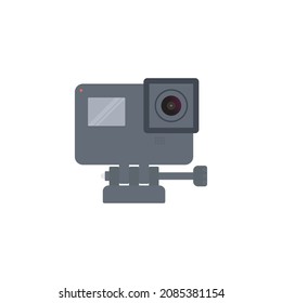 Action camera vector icon illustration
