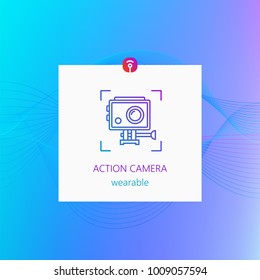 Action camera wearable gadget