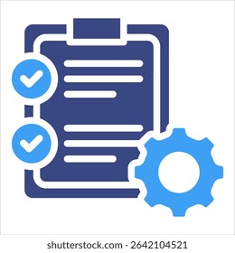 Action Checklist Icon Element For Design