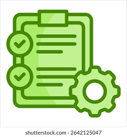 Action Checklist Icon Element For Design