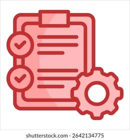 Action Checklist Icon Element For Design
