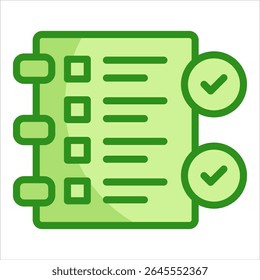 Elemento De Ícone De Lista De Verificação De Ação Para Design
