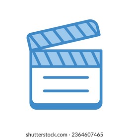 Action Clapper icon vector stock illustration