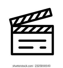 Action Clapper Icon Vector Symbol Design Illustration
