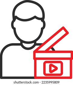 Icono de vector de la capa de acción que es adecuado para el trabajo comercial y que puede modificarlo o editarlo fácilmente