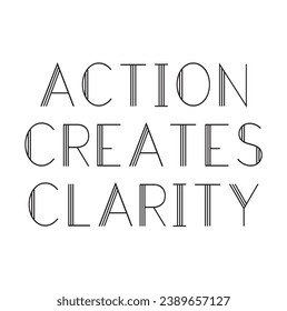 action creates clarity text on white background.