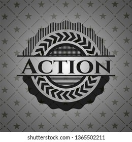 Action dark emblem