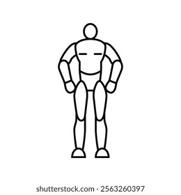 action figure toy child game play line icon vector. action figure toy child game play sign. isolated contour symbol black illustration