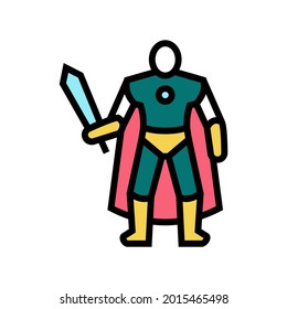 action figures toys color icon vector. action figures toys sign. isolated symbol illustration