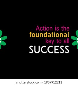 Action is the foundational key to all success typography slogan with cute cartoon flat sleeping teddy bear for t shirt printing, apparel tee graphic design.