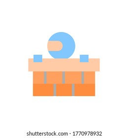 Juego de acción, icono de ninja. Elementos vectoriales de color simples de iconos de videojuegos para ui y ux, sitio web o aplicación móvil
