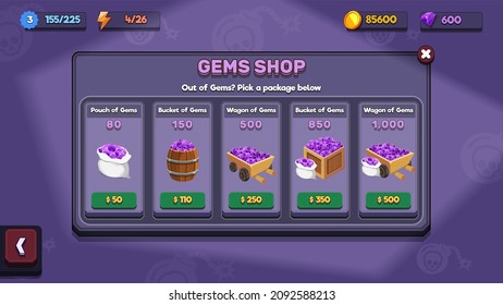 Action Game Ui Kit will Menus, pop up, screens and Game elements 