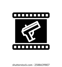 Action Glyph Icon. Action Icon