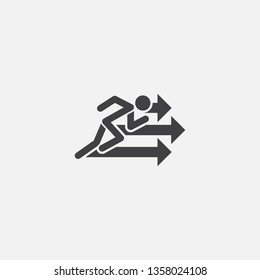 action Glyph icon. Simple sign illustration. action symbol design. Can be used for web, print and mobile