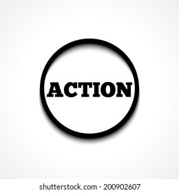 Action Icon Stock Vector (Royalty Free) 200902607 | Shutterstock